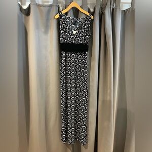 Max Edition Black and White Patterned Dress